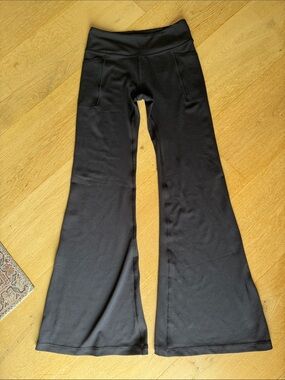 Black flare leggings